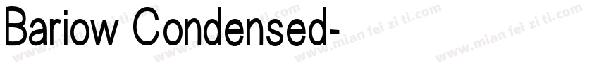 Bariow Condensed字体转换